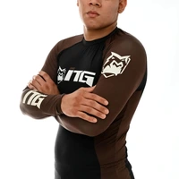 Rash Guard Masculina ITG Manga Longa Marrom - imagem 2