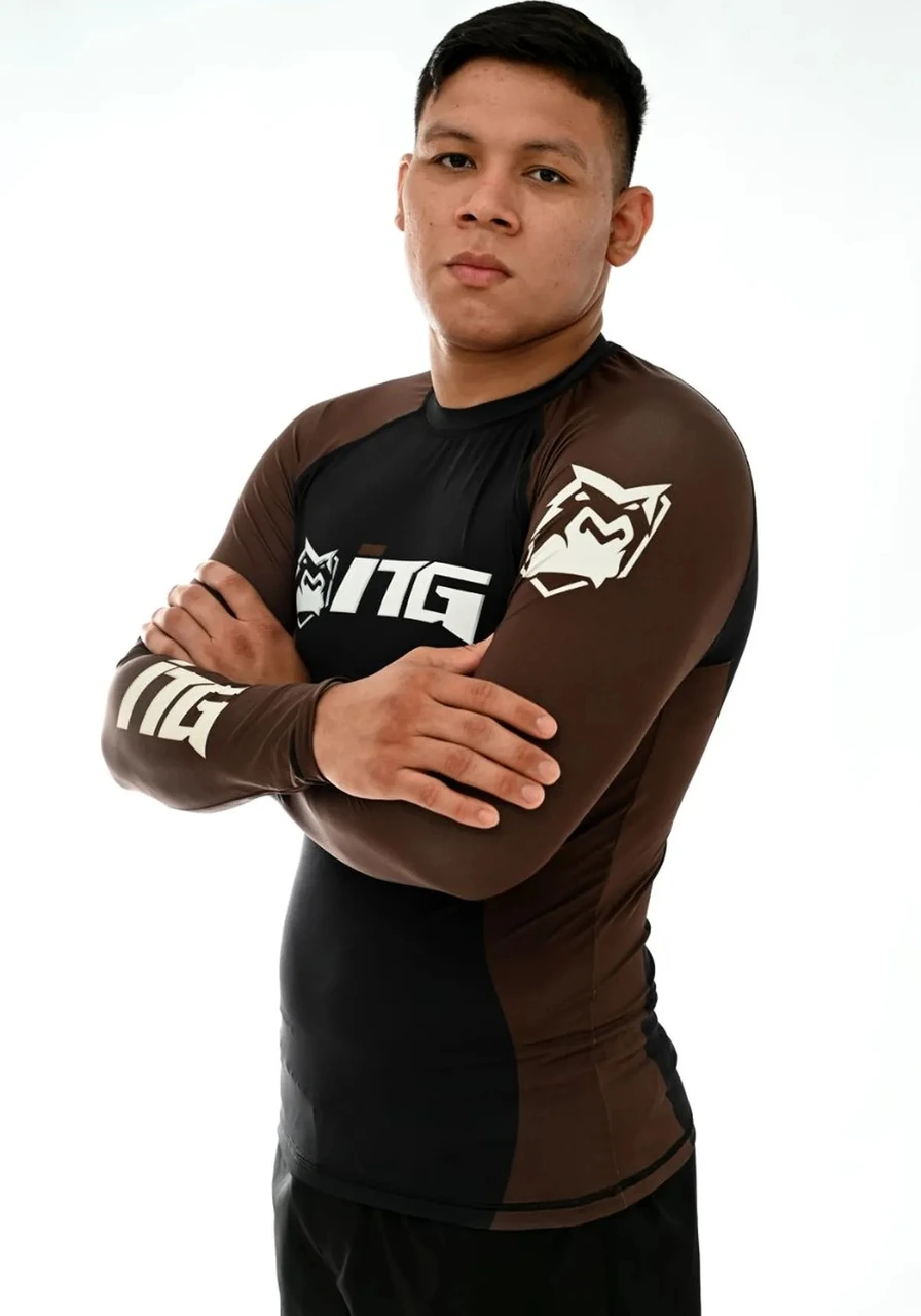 Rash Guard Masculina ITG Manga Longa Marrom