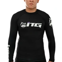 Rash Guard Masculina ITG Manga Longa Preta - imagem 1