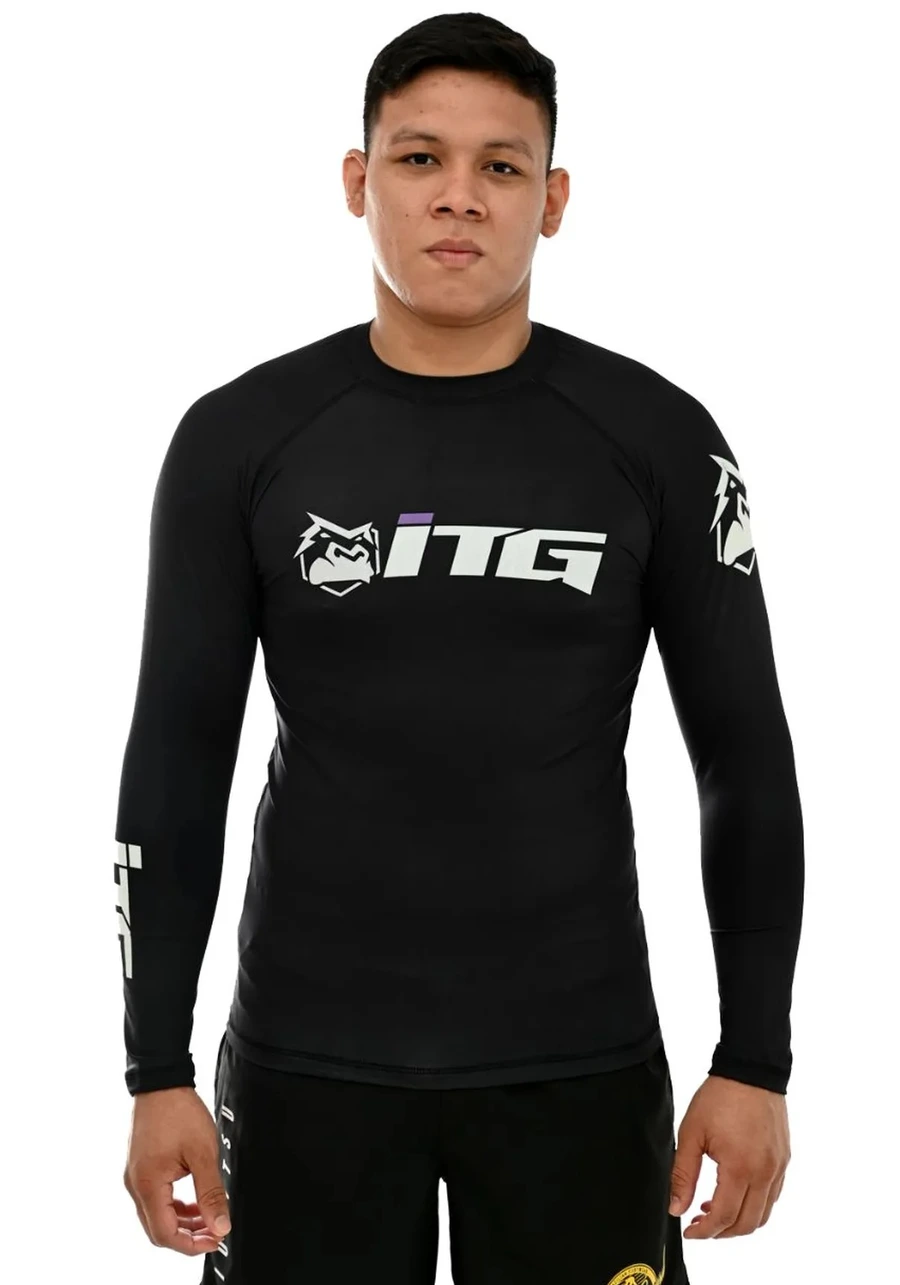 Rash Guard Masculina ITG Manga Longa Preta