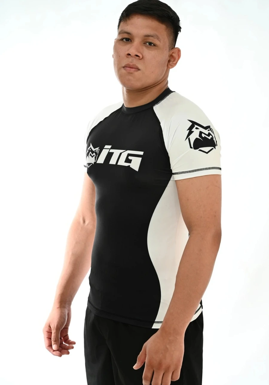 Rash Guard Masculina ITG Manga Curta Branca