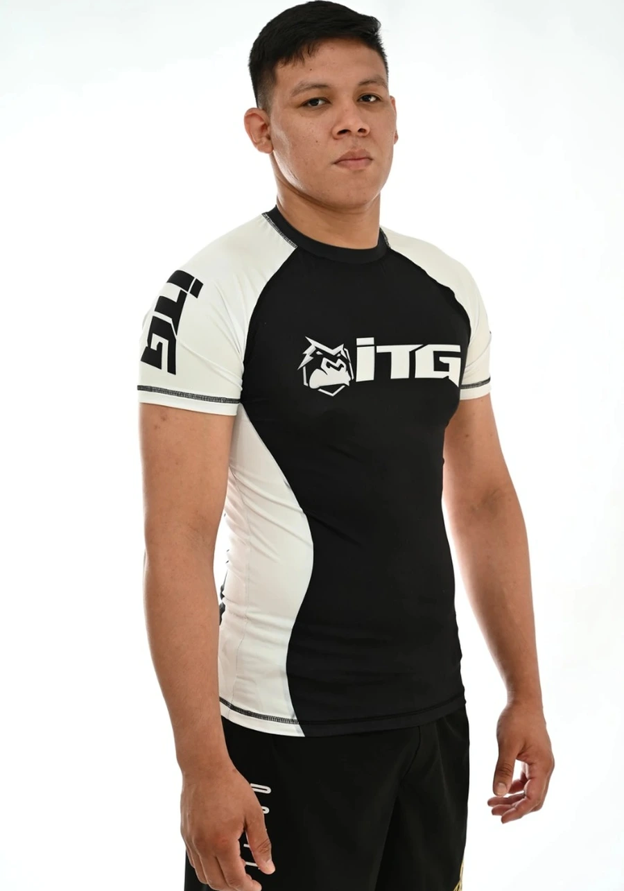 Rash Guard Masculina ITG Manga Curta Branca
