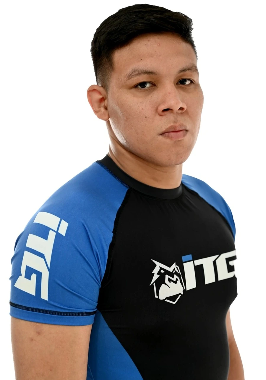Rash Guard Masculina ITG Manga Curta Azul