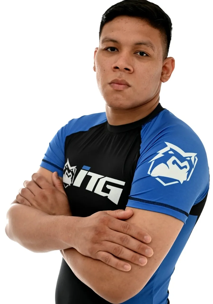 Rash Guard Masculina ITG Manga Curta Azul