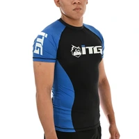 Rash Guard Masculina ITG Manga Curta Azul - imagem 3