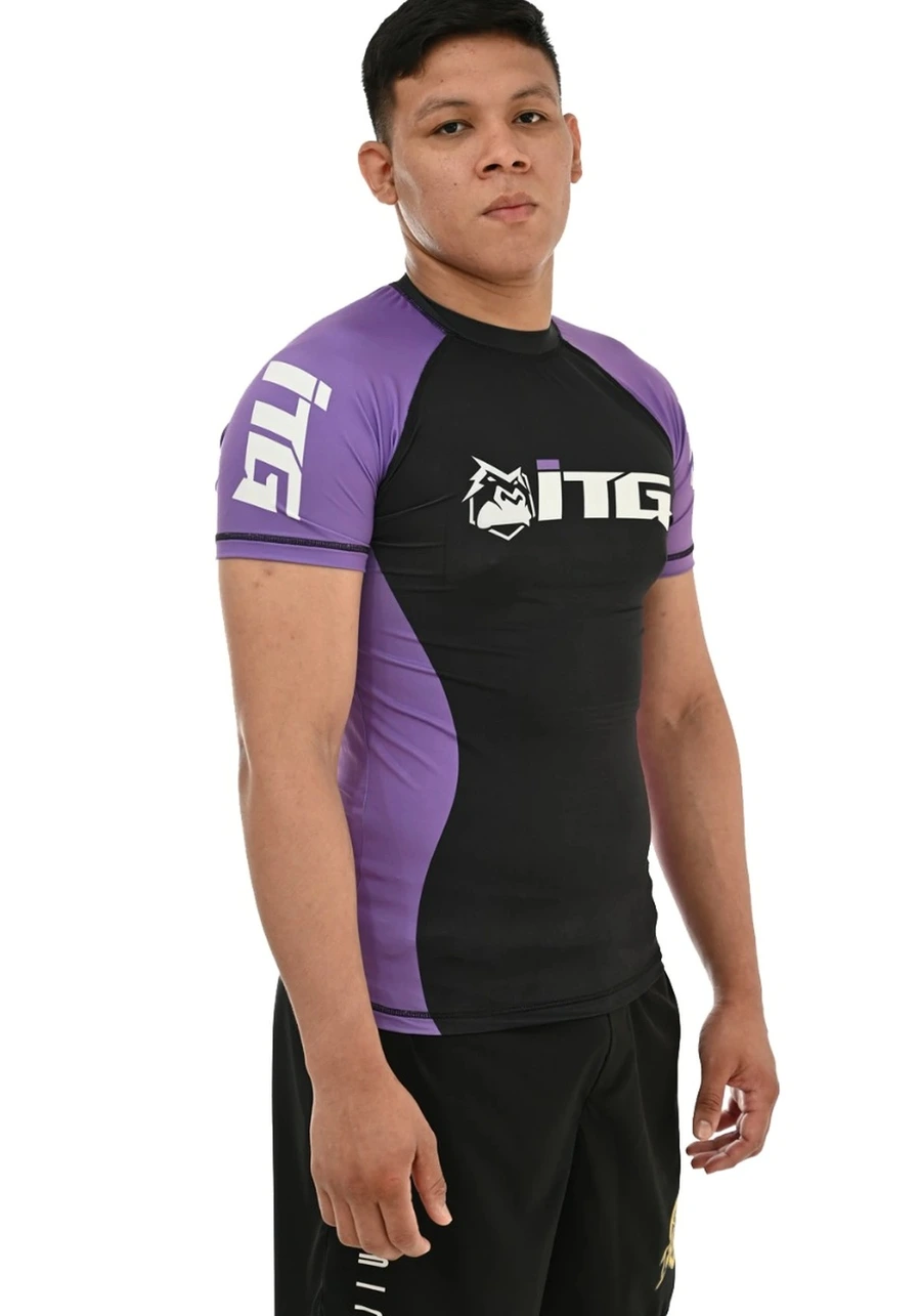 Rash Guard Masculina ITG Manga Curta Roxa