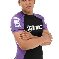 Rash Guard Masculina ITG Manga Curta Roxa - imagem 2