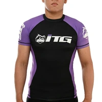 Rash Guard Masculina ITG Manga Curta Roxa - imagem 1