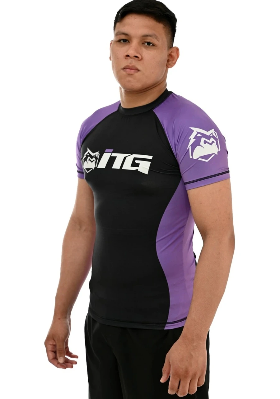 Rash Guard Masculina ITG Manga Curta Roxa