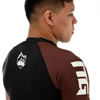Rash Guard Masculina ITG Manga Curta Marrom - imagem 4