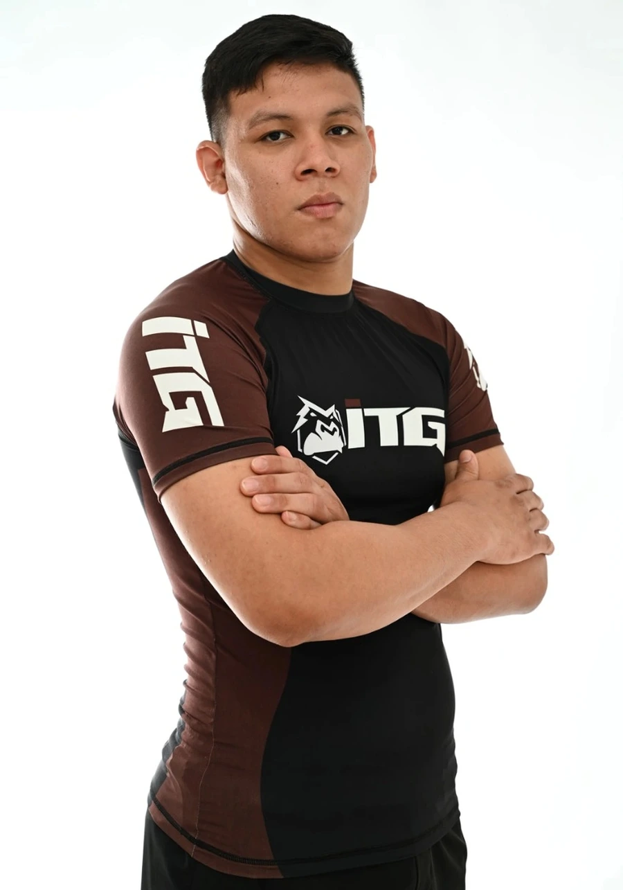 Rash Guard Masculina ITG Manga Curta Marrom