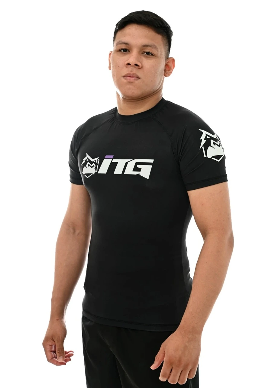 Rash Guard Masculina ITG Manga Curta Preta