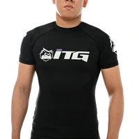 Rash Guard Masculina ITG Manga Curta Preta - imagem 1