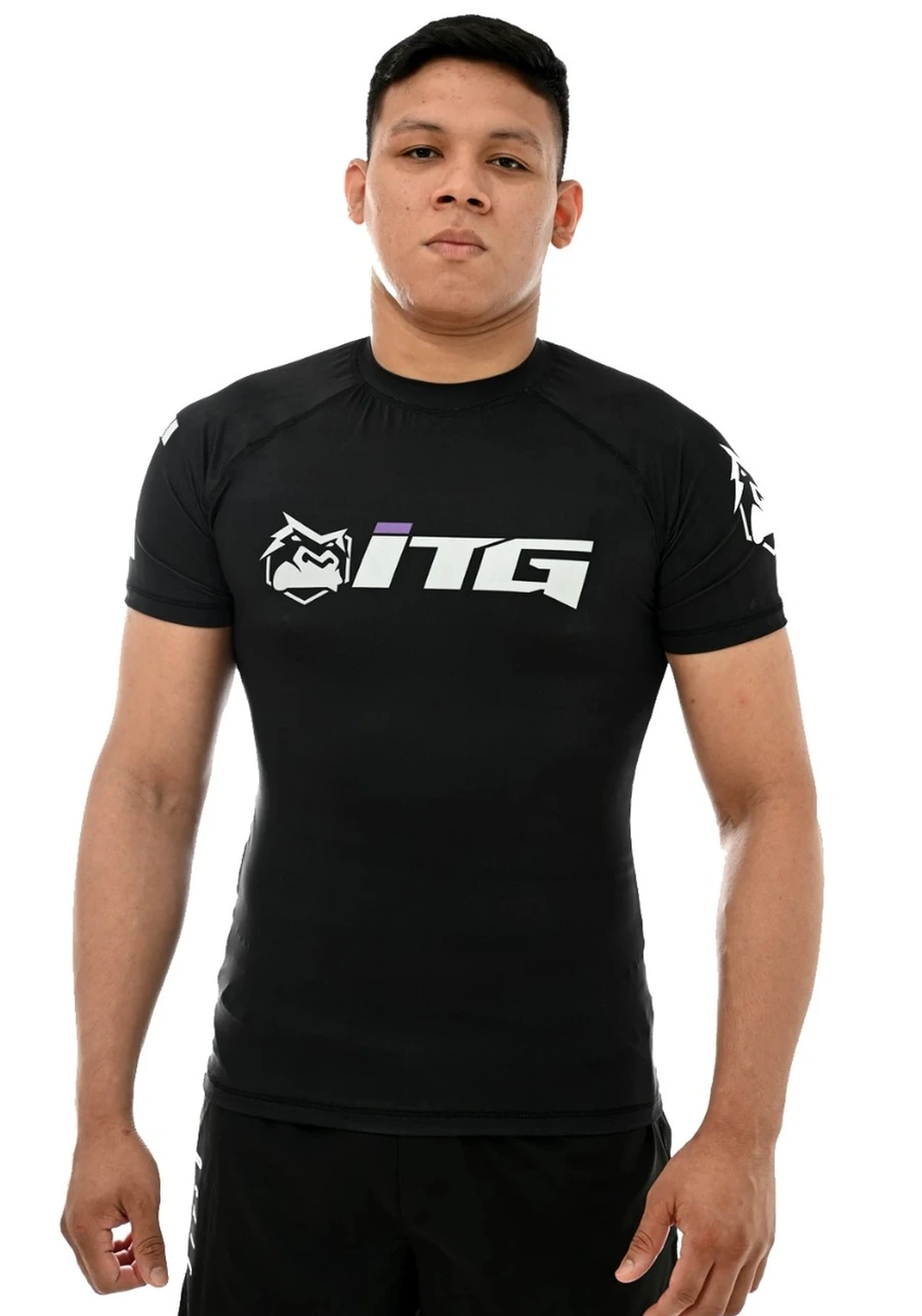 Rash Guard Masculina ITG Manga Curta Preta