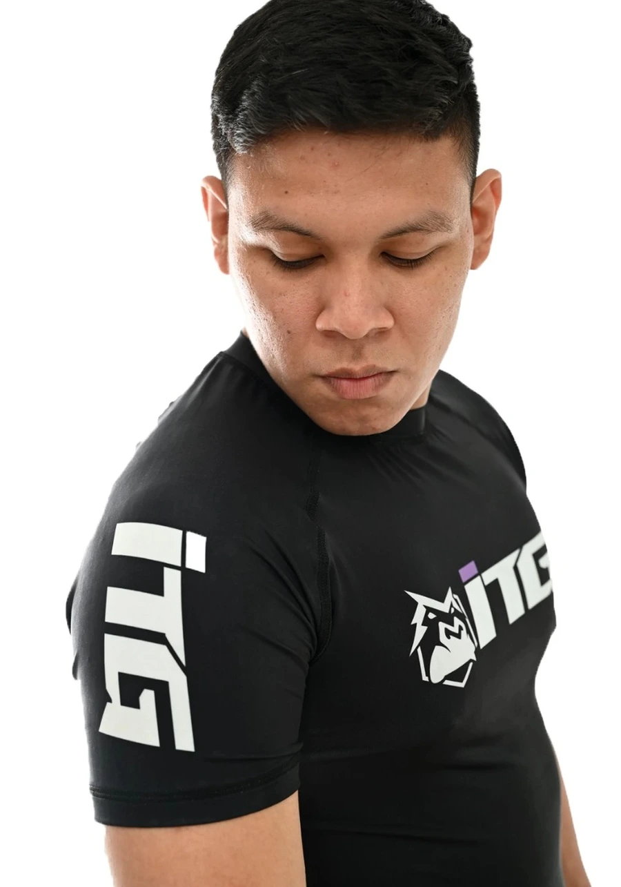 Rash Guard Masculina ITG Manga Curta Preta