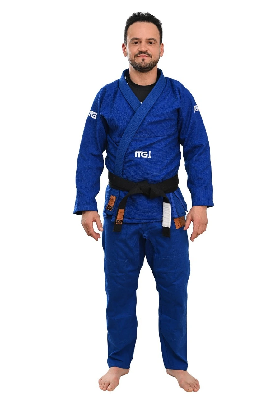 Kimono In The Guard Xadrez Azul