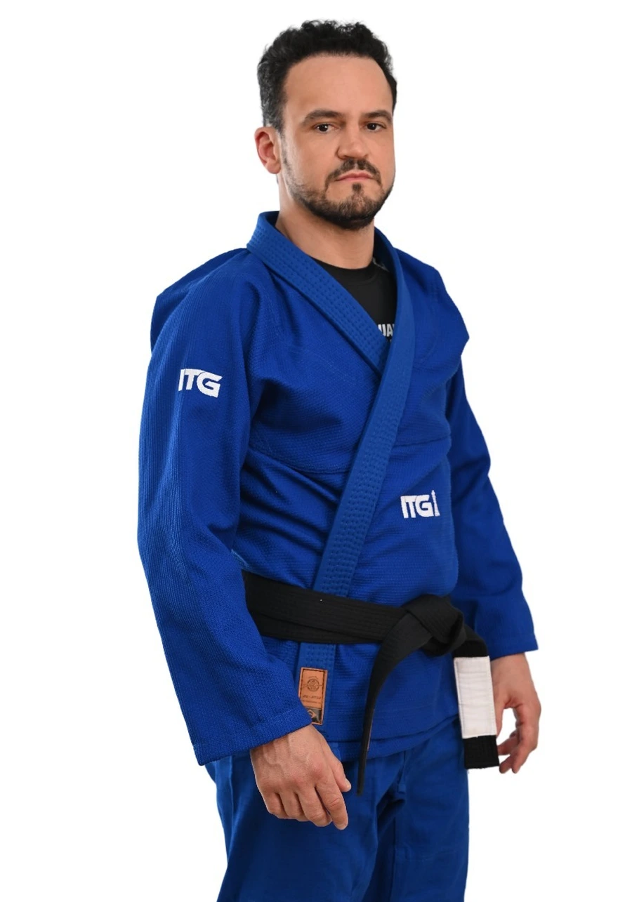 Kimono In The Guard Xadrez Azul