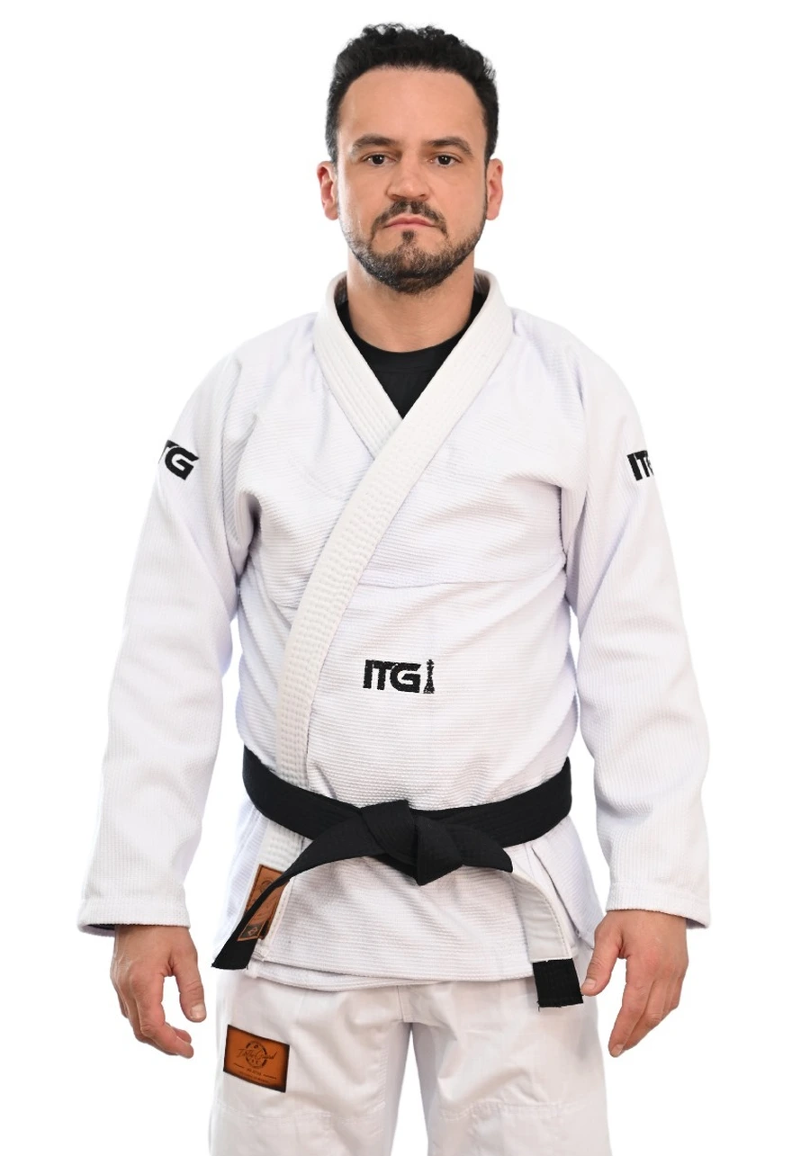 Kimono In The Guard Xadrez Branco