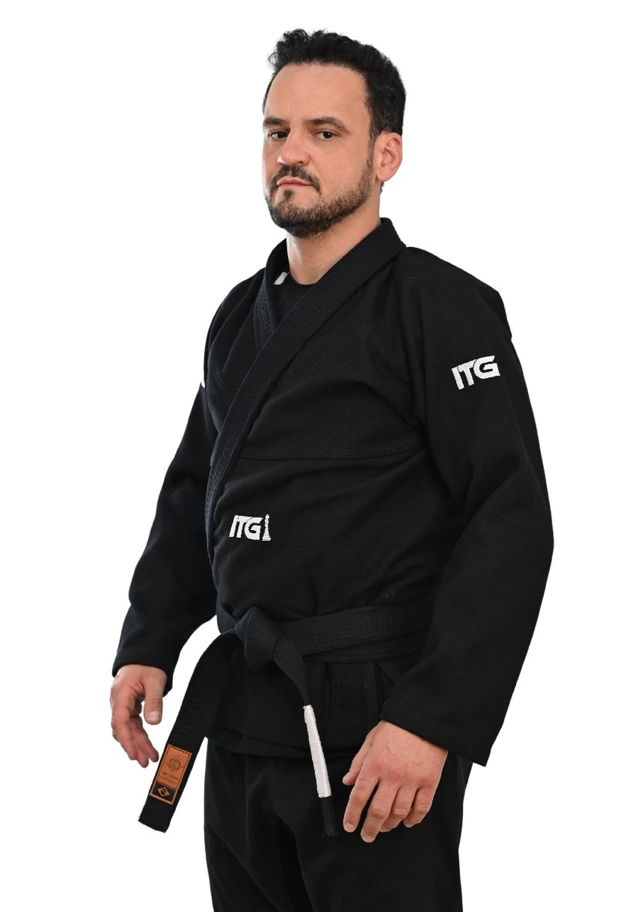 Kimono In The Guard Xadrez Preto