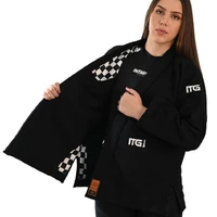 Kimono In The Guard Feminino Xadrez Preto - imagem 8
