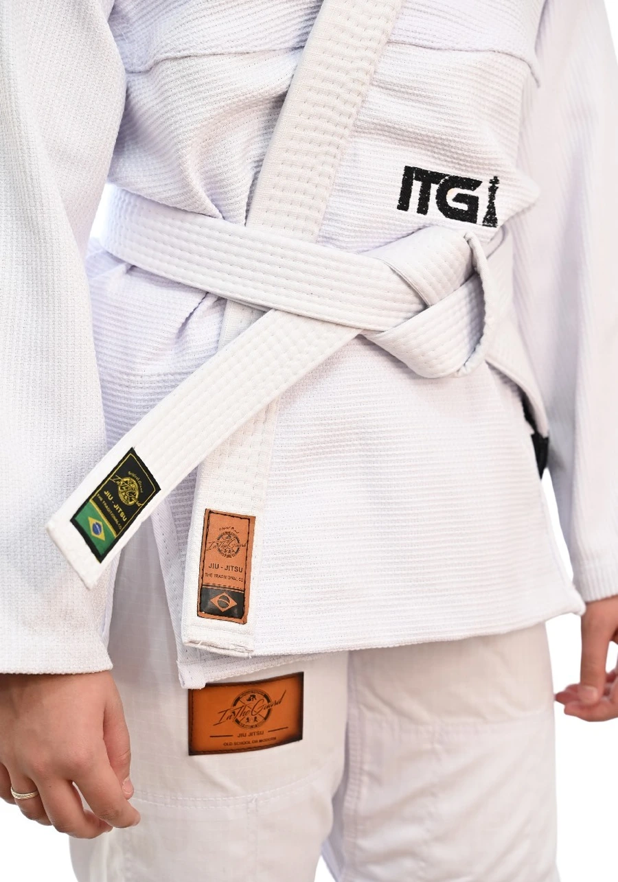 Kimono In The Guard Feminino Xadrez Branco