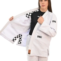 Kimono In The Guard Feminino Xadrez Branco - imagem 1