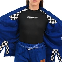 Kimono In The Guard Feminino Xadrez Azul - imagem 3
