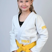 Kimono Infantil Feminino In The Guard New 2025 Branco - imagem 4