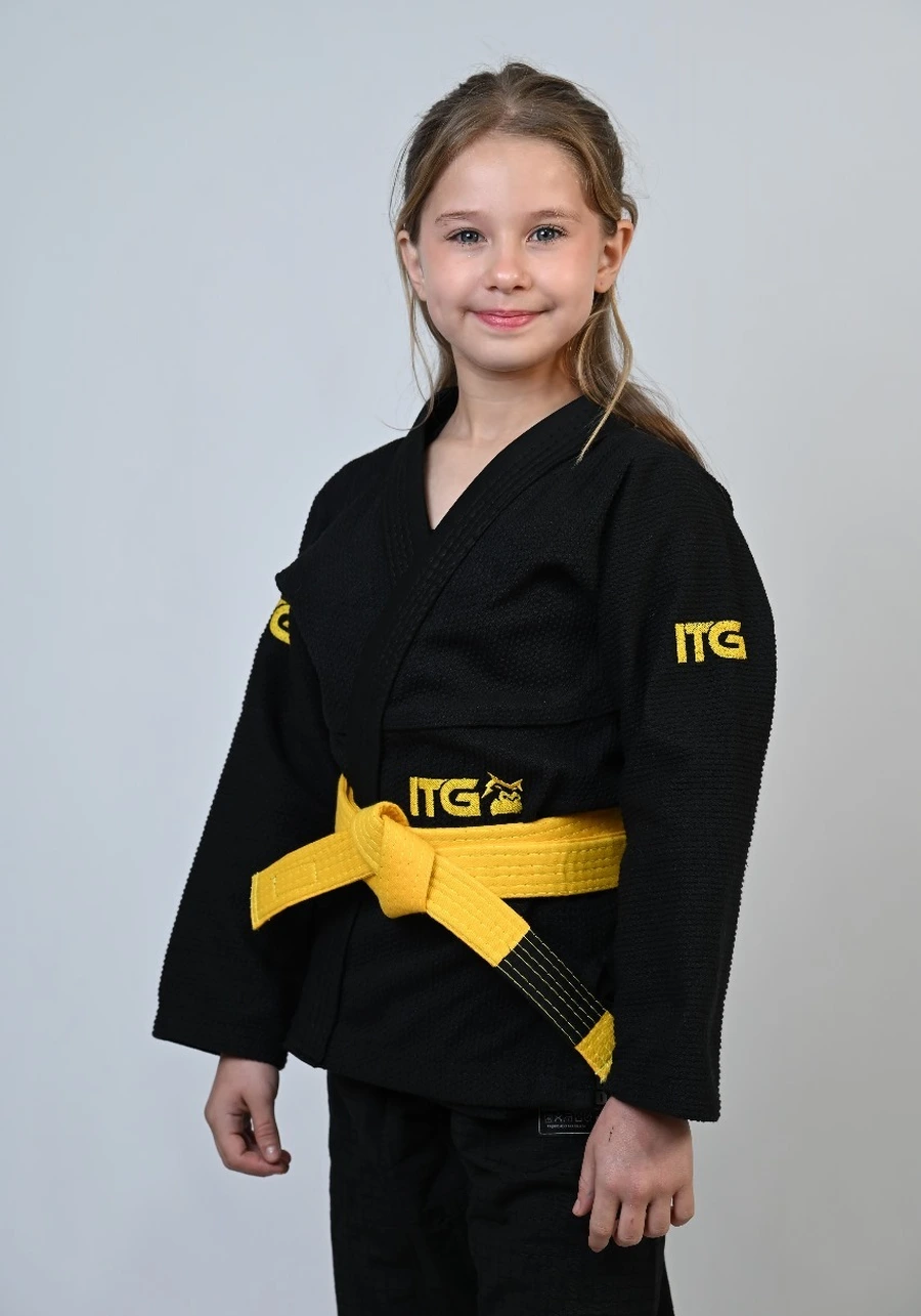 Kimono Infantil Feminino In The Guard New 2025 Preto