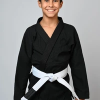 Kimono Infantil In The Guard Classic Liso Preto - imagem 7