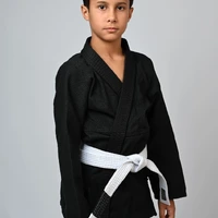 Kimono Infantil In The Guard Classic Liso Preto - imagem 1