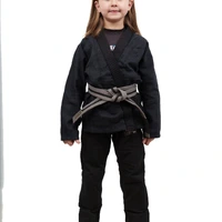 Kimono Infantil Feminino In The Guard Classic Liso Preto  - imagem 2