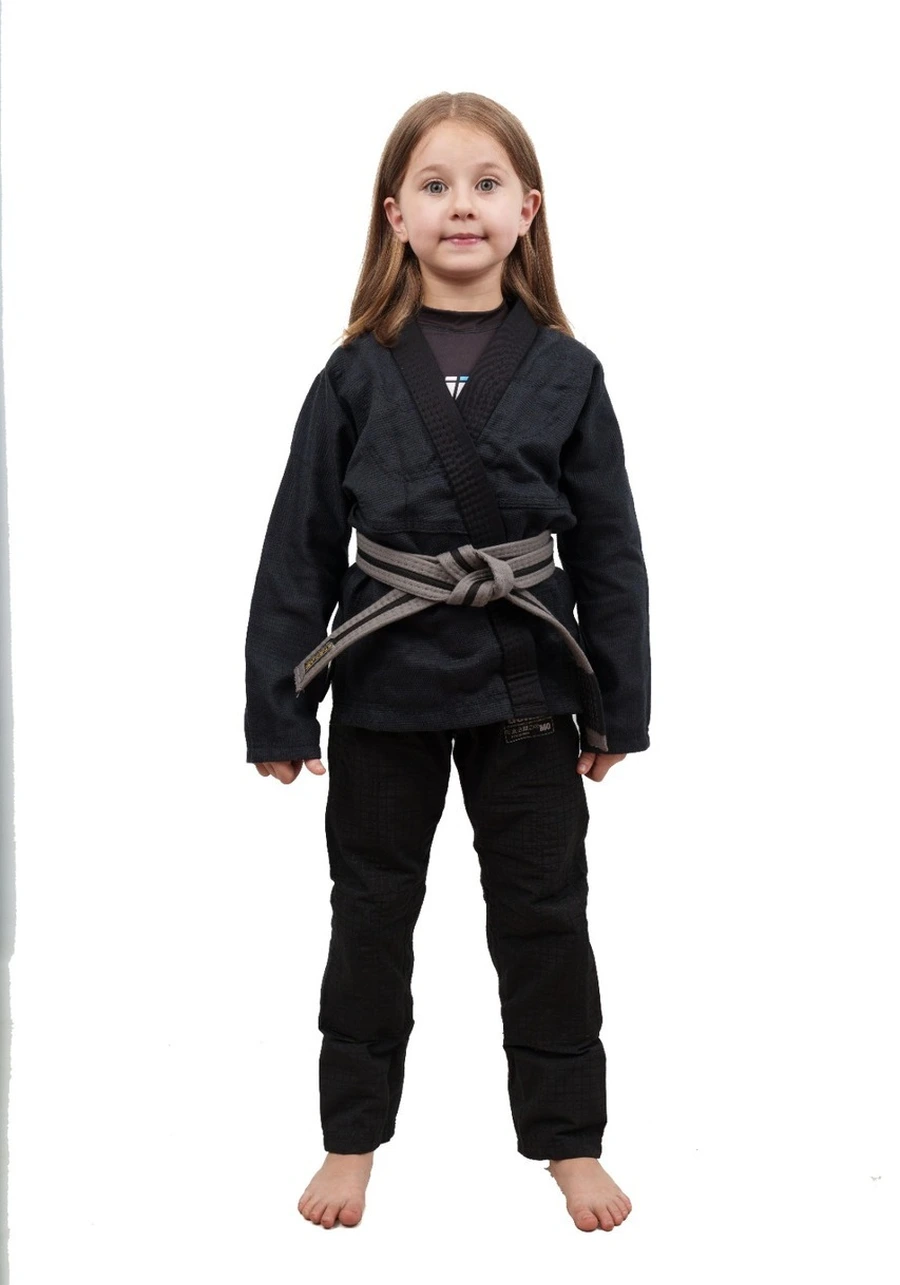 Kimono Infantil Feminino In The Guard Classic Liso Preto 
