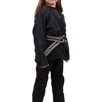 Kimono Infantil Feminino In The Guard Classic Liso Preto  - imagem 3