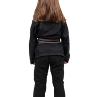 Kimono Infantil Feminino In The Guard Classic Liso Preto  - imagem 4