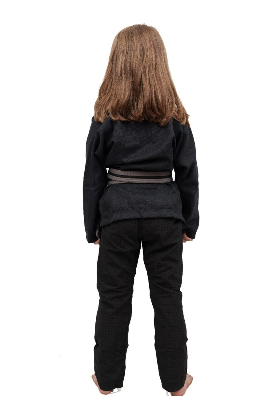 Kimono Infantil Feminino In The Guard Classic Liso Preto 