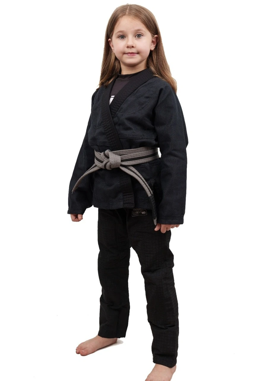 Kimono Infantil Feminino In The Guard Classic Liso Preto 