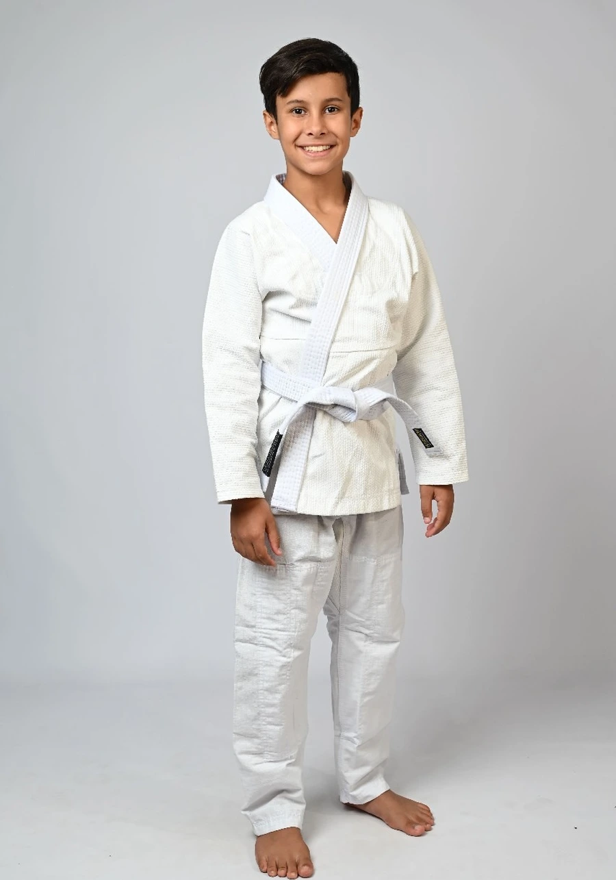 Kimono Infantil In The Guard Classic Liso Branco