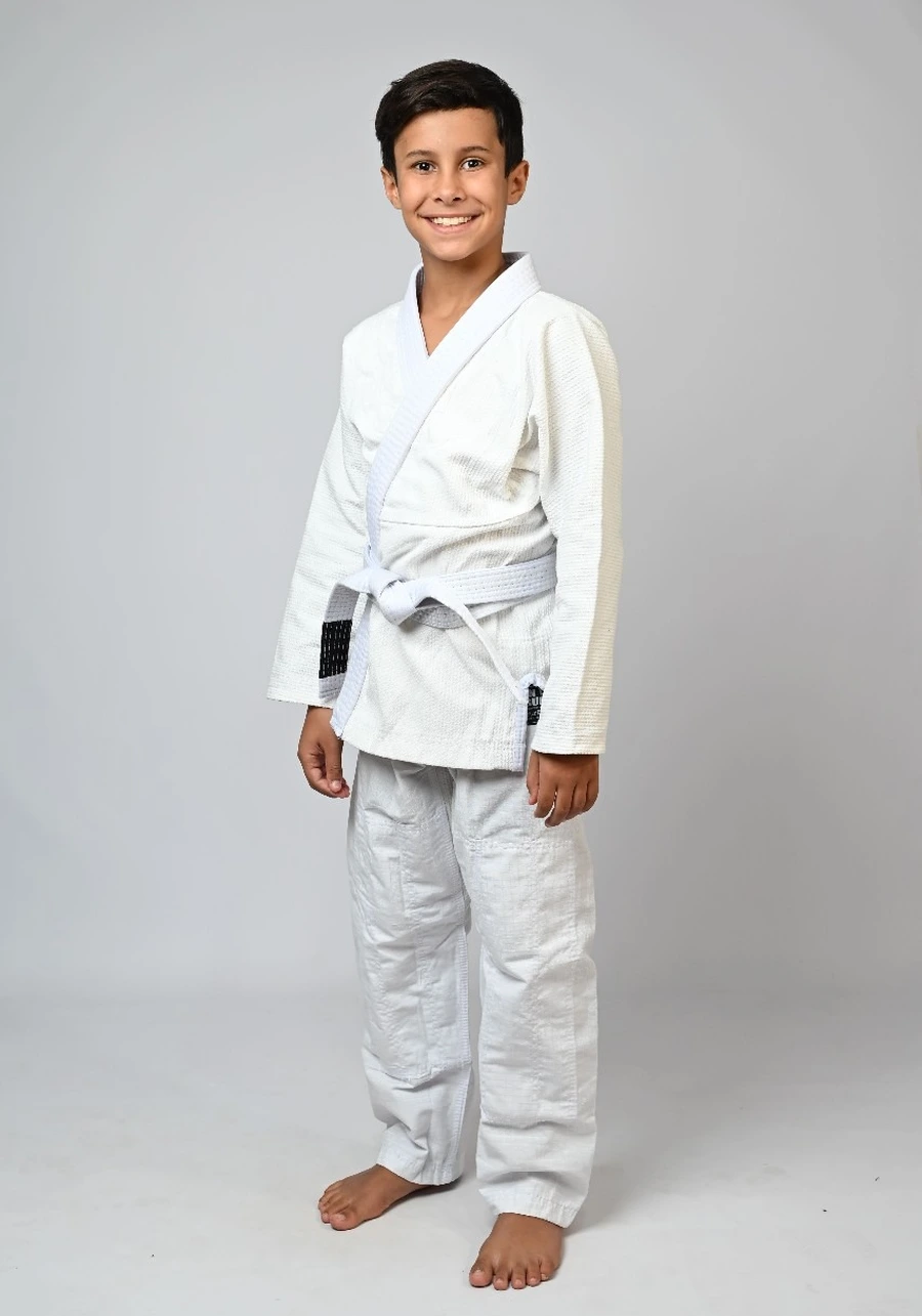 Kimono Infantil In The Guard Classic Liso Branco