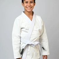 Kimono Infantil In The Guard Classic Liso Branco - imagem 5