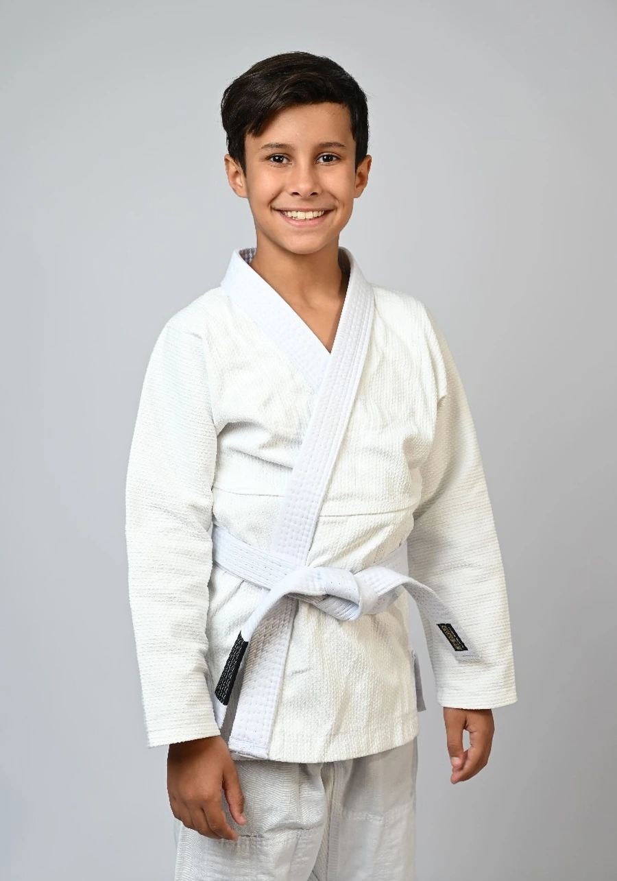 Kimono Infantil In The Guard Classic Liso Branco