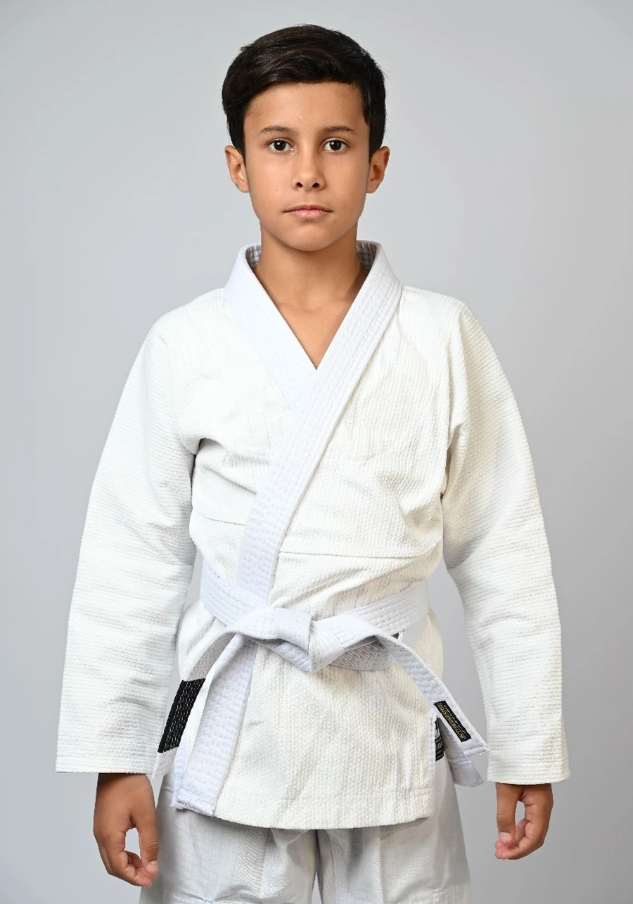 Kimono Infantil In The Guard Classic Liso Branco