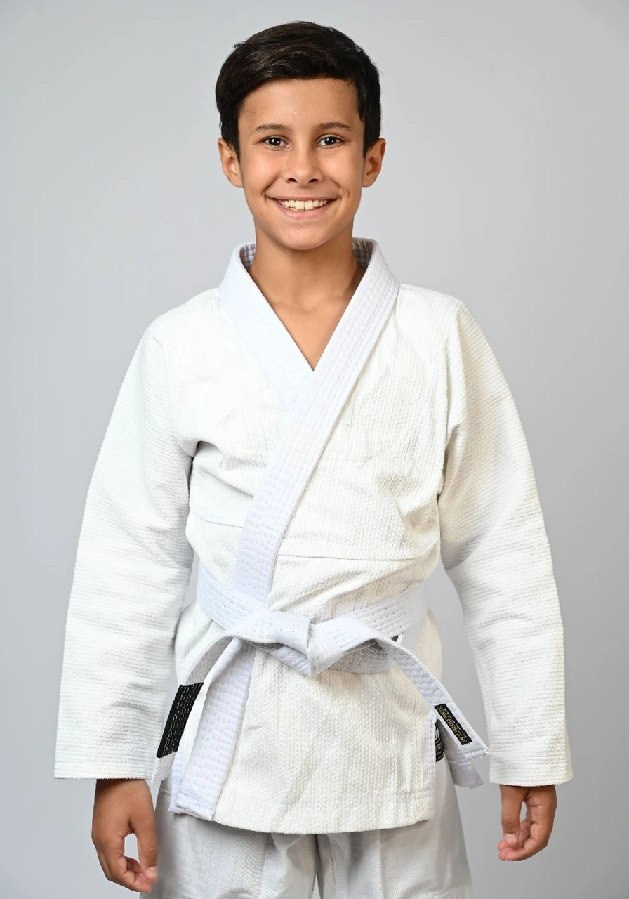 Kimono Infantil In The Guard Classic Liso Branco