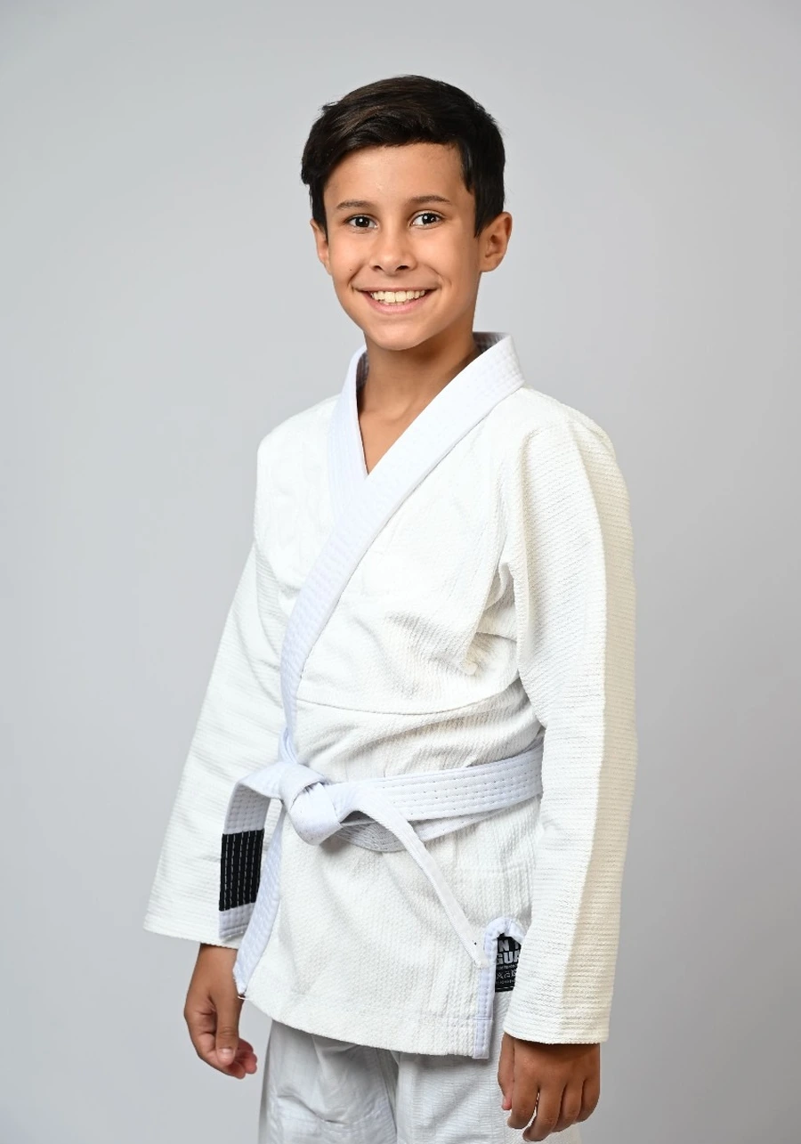 Kimono Infantil In The Guard Classic Liso Branco