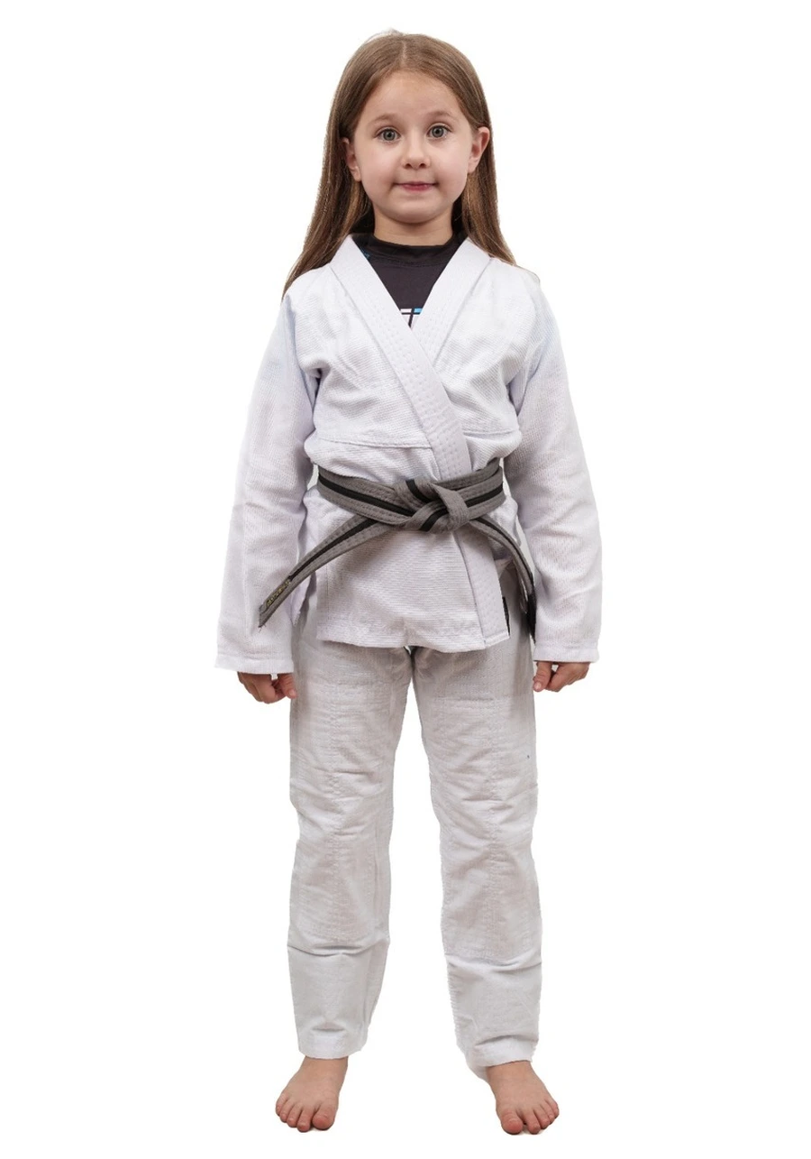 Kimono Infantil Feminino In The Guard Liso Branco