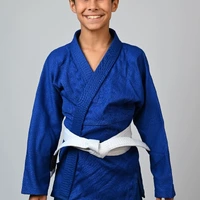 Kimono Infantil In The Guard Classic Liso Azul - imagem 6