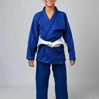 Kimono Infantil In The Guard Classic Liso Azul - imagem 2