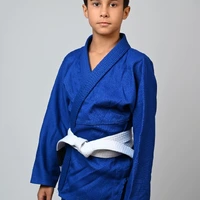 Kimono Infantil In The Guard Classic Liso Azul - imagem 8
