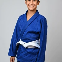 Kimono Infantil In The Guard Classic Liso Azul - imagem 4
