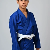 Kimono Infantil In The Guard Classic Liso Azul - imagem 5